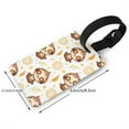 thumbnail image 2 of Cauagu Sloth Yoga Print PVC Luggage Tag, Suitcase Label with Name ID Card Baggage Handbag Travel Suitcase Tags Perfect to Quickly Spot Luggage Suitcase, 2 of 7