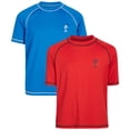 thumbnail image 2 of iXtreme Boys Rash Guard - 2 Pack Quick Dry UPF 50+ Sun Protection Swim Shirt for Boys (4-18), 2 of 7