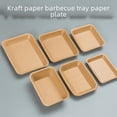thumbnail image 1 of Plato desechable Plato de barbacoa Plato de cena Plato de papel Plato comercial Papel Kraft Bandeja rectangular Vajilla Caja de fiesta, 1 of 5