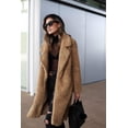 thumbnail image 2 of Sedceaty Women Coat, Solid Color Cardigan Loose Jacket, Long Sleeve Folded Collar Wild Fashion Spring/Autumn/Winter Outerwear, 2 of 9