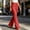 Red, variant on Purcolt Women's Flare Leggings Dressy Casual High Waist Dress Pants Comfort Stretch Slim Fit Trousers Zipper Flare Slacks for Business Work Office