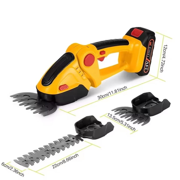 UNTIMATY Hedge Trimmer Cordless, 3 in 1 Handheld Electric Grass Trimmer , Trimmer for Bush,Tree, Garden, Patio and Lawn