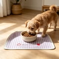 thumbnail image 4 of LiUMX Rectangular Silicone Pet Feeding Mat for Cats and Dogs, Non-Slip Waterproof Placemat with Spill-Proof Raised Edges, Easy-Clean Dishwashable Pet Bowl Tray, 4 of 6