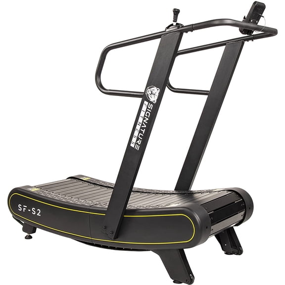 (Open Box) Signature Fitness SF-S2 Sprint Demon Curved Exercise Treadmill 300 lb Capacity