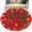 Red, variant on Round Area Rugs Collection 8 Ft, Red Christmas Non-Slip Residential Carpet, Xmas Trees Snowmans Snowflakes Gifts Cartoon Indoor Crawling Mats Runner Rugs for Living Room/Dining Room/Bedroom