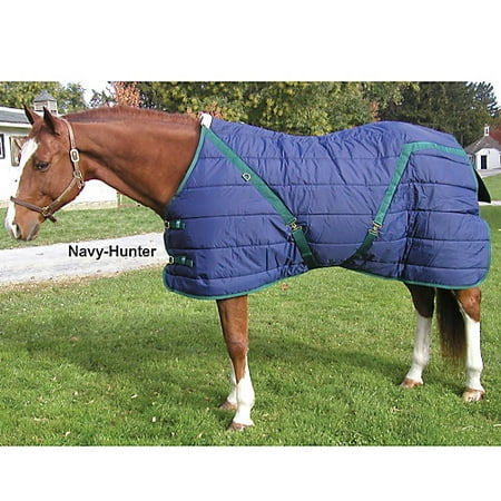 Quilted Pony - Snuggie Quilted Pony Stable Blanket 62In Navy/Hunt