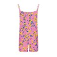 thumbnail image 4 of Nmnitkp Womens Shorts High Quality Fabric Jumpsuit Shorts Stylish Patchwork Print Women’s Shorts Side Pockets for Casual Wear S, 4 of 5