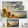 thumbnail image 4 of Romantic Morning By The Sea 32 in x 24 in Framed Painting Canvas Art Print, by Designart, 4 of 5