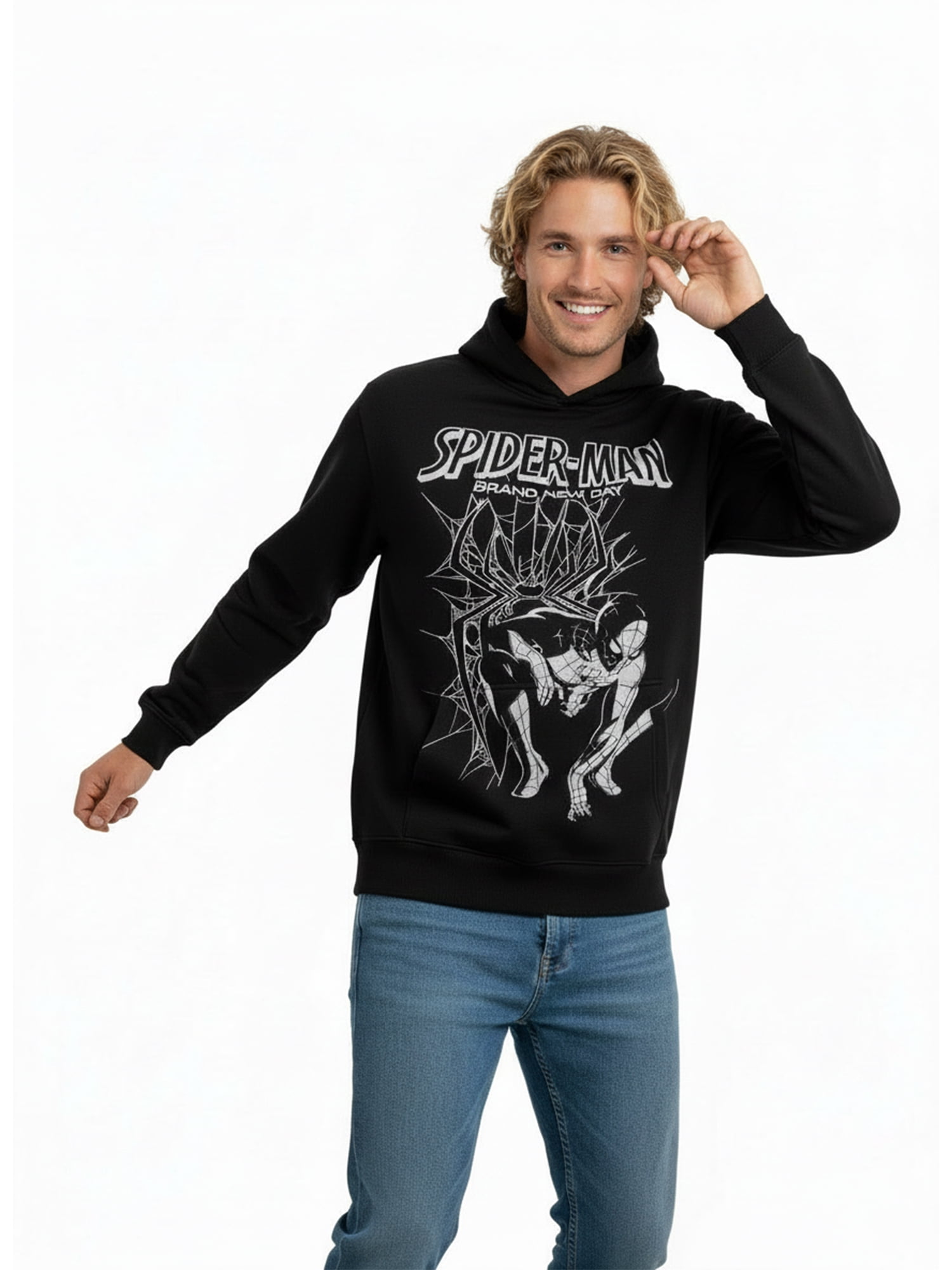 Spider-Man Men's and Big Men's Graphic Hoodie, Sizes S-3XL
