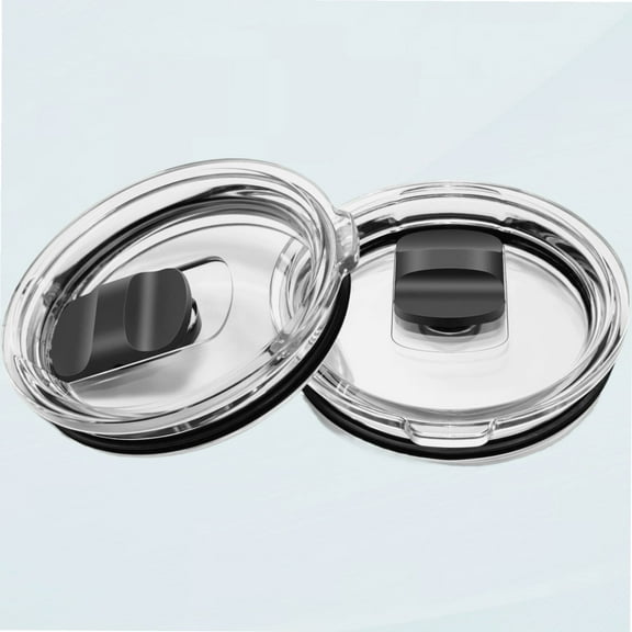 Replacement Lid for YETI Tumbler - Spill-Proof Magnetic Slider Switch - Pack of 2 - BPA Free