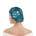 thumbnail image 6 of Yiaed whiter Snowflake balloons Print Reusable Shower Cap & Bath Cap & Lined, Oversized Waterproof Shower Caps Designed for all Hair Lengths, 6 of 7