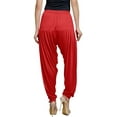 thumbnail image 3 of Stylesindia Solid Cotton Viscose Lycra Women's Patiala Harem Pants (Red), 3 of 3