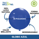 thumbnail image 3 of 10 Globos de Color Azul 40 pulgadas, 3 of 3