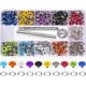 thumbnail image 1 of 400 juegos de ojales multicolores de 3/16 pulgadas YONGSHENG con Herramientas de instalación, 1 of 5