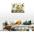 thumbnail image 5 of Farmhouse Bathroom Decor Wall Art Rustic Sunflower Bathroom Pictures Canvas Print Country Bathroom Painting Prints Wall Decor Framed Artwork Decor for Living Room Bathroom 12"x16", 5 of 6