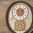 thumbnail image 2 of Seiko Starry Night Melodies In Motion, Musical, Brown, Traditional, Analog, Quartz QXM357BRH, 2 of 5