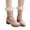 Pink, variant on Christmas Ankle Boots for Women Chunky Heel Suede Winter Snow Booties Embroidery Plush Cuffs Outdoor Shoes Red 6