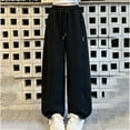 thumbnail image 5 of Odeerbi 5-14 Years Teen Girls Sweatpants Workout Athletic Sports Wide Leg Pants Spring Summer Casual Drawstring Joggers, 5 of 9