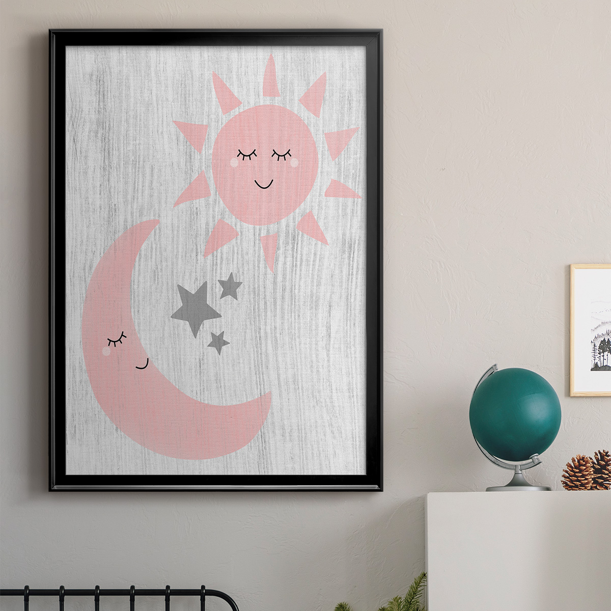Sun and Moon Premium Classic Framed Print - Ready to Hang