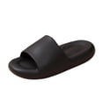 thumbnail image 4 of WAVSUF Men's Platform Slippers, Pillow Soft Anti Slip Waterproof Indoor Outdoor Shoes Black 4.5-6, 4 of 7