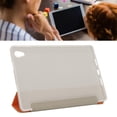 thumbnail image 4 of Funda protectora para tableta Diseño de posición de orificio preciso Soporte ajustable Funda de cuero artificial para M40 Air P30HD Naranja, 4 of 8