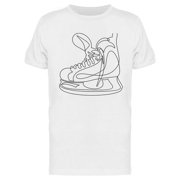 Single Line Skates T-Shirt Men -Image by Shutterstock, Male x-Large