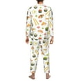 thumbnail image 5 of Bingfone Men'S Pajama Set 2 Piece Loungewear Pjs, Long Sleeve With Pajama Pants-Sushi And Rolls, 5 of 9