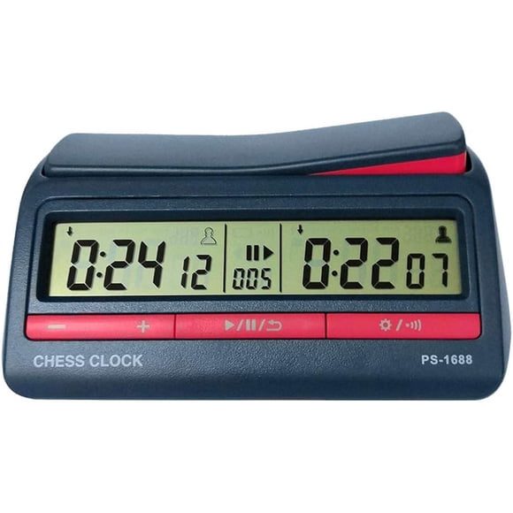 Digital Chess Timer with Plastic-Metal Construction for Chinese Chess, International Chess & Board Games – 161x100x62mm, 245g, Requires 2 AA 1.5V 800mAh Batteries (Not Included)