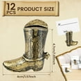 thumbnail image 2 of HLONK 12 Pcs Supports de Cartes de Table pour Bottes de Cowboy en Résine Numéro de Photo Marron, 2 of 9
