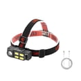 thumbnail image 2 of Soidarity Linterna frontal recargable por USB, luces ajustables de ahorro de energía, resistente al agua, a prueba de polvo, duradera, portátil, Estufas de camping Soidarity OD029787-01, 2 of 6