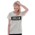 thumbnail image 4 of Motivational Dream and Never Stop Womens Fitted Plus Size Graphic Tee Brisco Brands 3X, 4 of 5