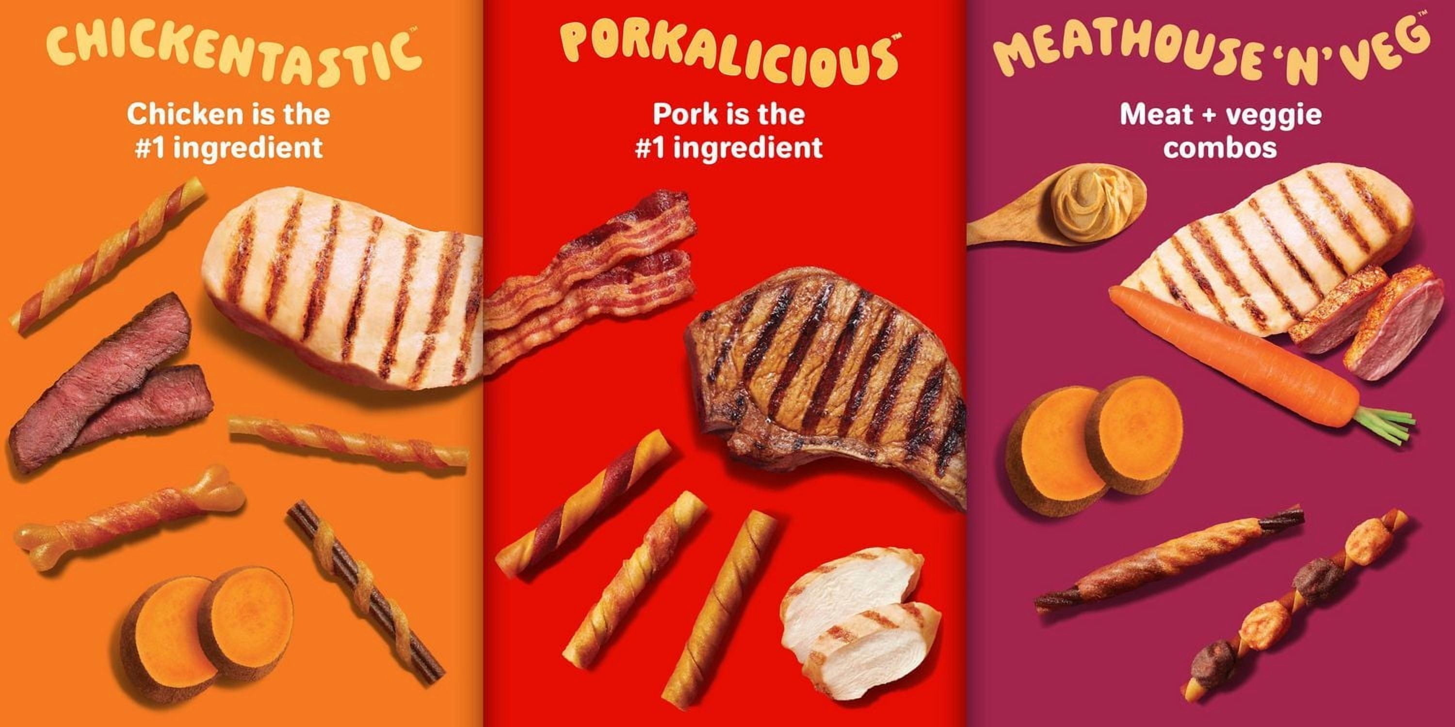 Hartz Oinkies Chicken Wrapped Pig Skin Twists™ Chew Dog Treats