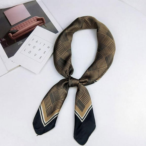 Lroveb Silk Scarf for Women Satin Feels Formal Square Neck Scarf Hair Wrapped Mother's Day Gift Scarves