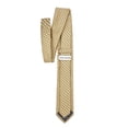 thumbnail image 4 of Jacob Alexander Men's Woven Zig Zag Pattern Slim 2.5 inch Width Neck Tie - Yellow, 4 of 7