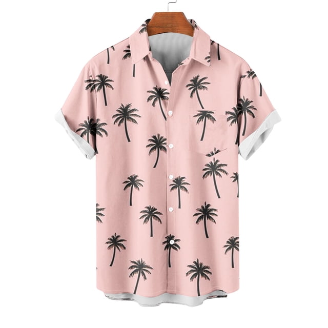 Styesk T-Shirts pour Hommes Col Décontracté Imprimé Manches Courtes Cardigan Mode avec Poche