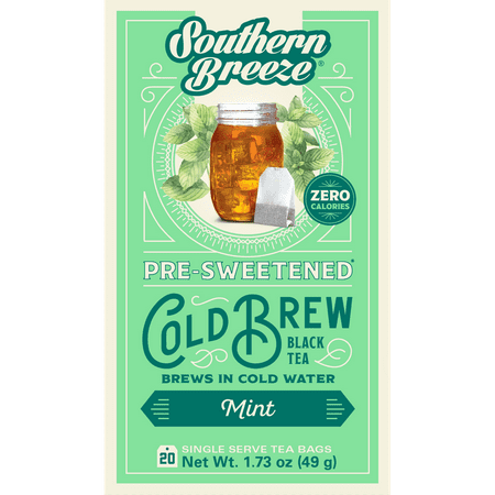 Southern Breeze SS Cold Brew Sweet Tea Mint 20ct, Mango,Watermelon,blackberry pack4  