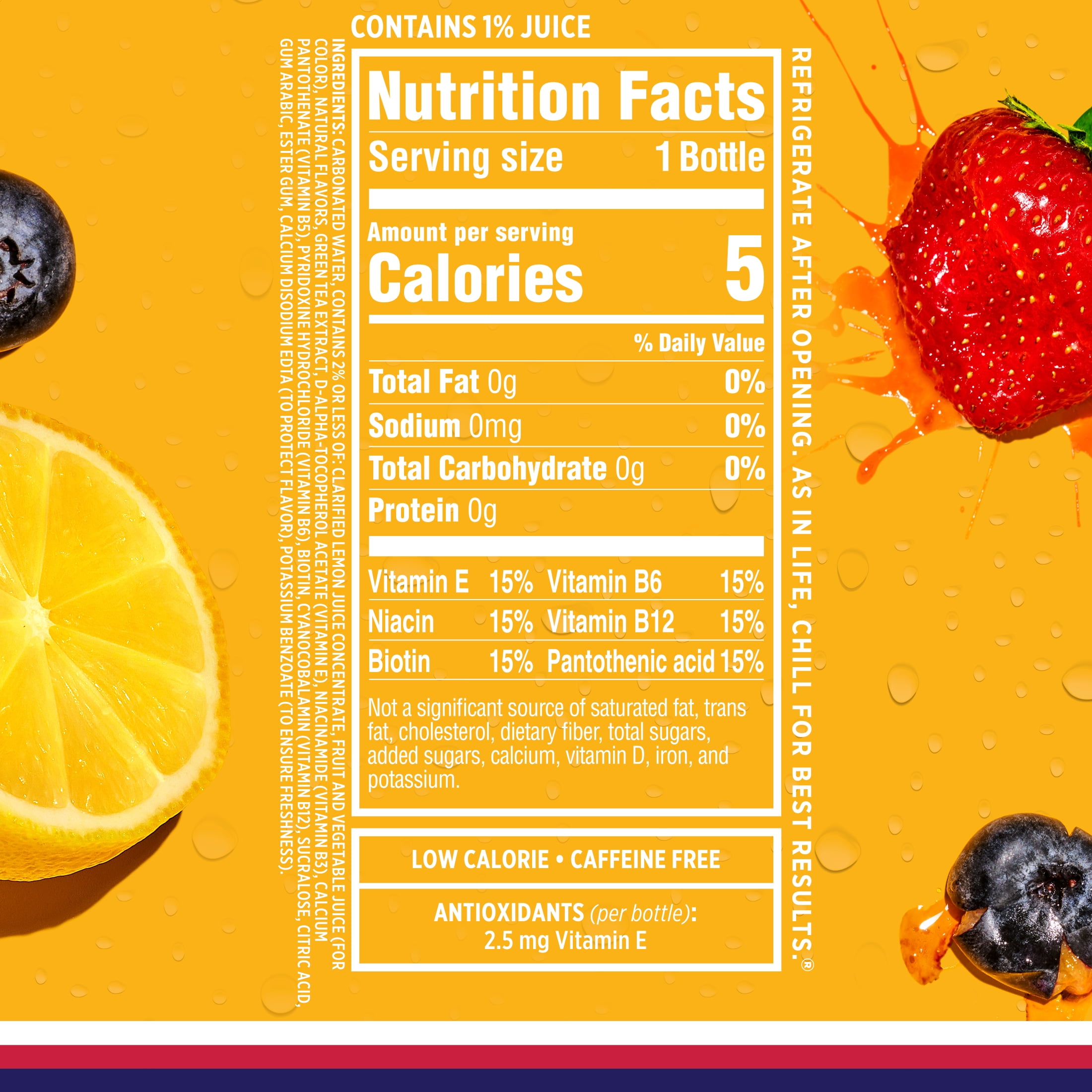 (5 pack) Sparkling Ice Zero Sugar Flavored Sparkling Water, Berry Lemonade 17 fl oz