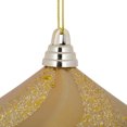 thumbnail image 2 of Vickerman 6" Copper/Gold Candy Glitter Swirl Diamond Christmas Ornament, 2 of 6