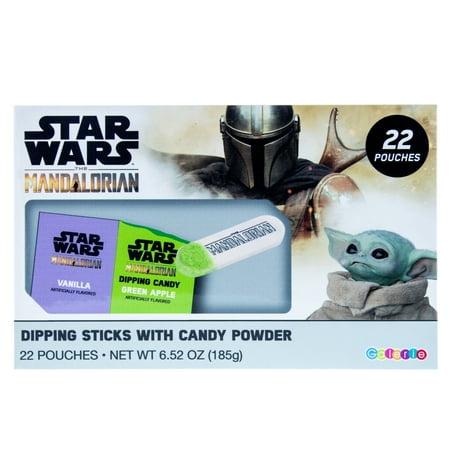 Valentine's Star Wars:The Mandalorian 22ct Lick and Dip Friendship Exchange Packs - Vanilla & Green Apple Fun!
