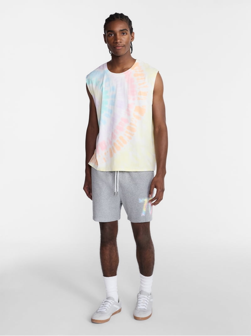 No Boundaries Pride Boxy Cropped Fit Tank Top, Men's Sizes XS-5XL