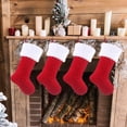 thumbnail image 4 of Mikhai Clearance Christmas Stockings for Kids,11.8x20.4Inch Super Soft Large Christmas Stockings Hanging Red Gifts Stocking Bag Ornaments for Tree Family Holiday Christmas Party Decoration, 4 of 8