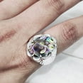 thumbnail image 4 of Abalone Shell Ring, Natural Flat Abalone Shell, Gents Ring, Silver Jewelry, 925 Silver Ring, Birthday Gift, Heavy Mens Ring, Arabic Design, Ottoman Style Ring, Christmas, Turkey Mens Signet Ring, 4 of 5
