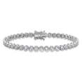 thumbnail image 3 of Auriga Fine Jewelry 925 Sterling Silver Rhodium-plated 4mm Round CZ 7.5inch Tennis Bracelet for Women, 3 of 6