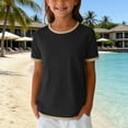 thumbnail image 5 of LRen Oversized T Shirts for Boys Boys Short Sleeve Shirts Kids Summer Crewneck T-Shirts Casual Loose Basic Tops Tees, 5 of 7