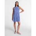 thumbnail image 3 of Time and Tru Women's and Women's Plus Sleeveless Tiered Mini Dress, Sizes XS-4X, 3 of 6