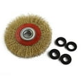 thumbnail image 5 of Attachment Parts Round Brass Steel Wire Brushes Wheel Bench Grinder Rotary Tool, 5 of 8