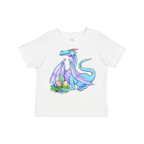 Inktastic Blue Easter Dragon with Painted Eggs Boys or Girls Toddler T-Shirt