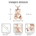 thumbnail image 2 of Bear Urn Necklace for Ashes for Pet Cremaiton Jewelry Memorial Keepsake Pendant for Women Men Ash Holder, 2 of 6