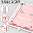 thumbnail image 3 of Allytech Case for iPad Air 11 inch 2024/iPad Pro 11" 4th/3rd/2nd/1st Gen, Rugged Case with Hidden Kickstand & Adjustable Shoulder Strap, Silicon Edges Shockproof Case, Fit iPad Air 4/5 - Rosegold, 3 of 6