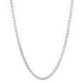 thumbnail image 4 of 2.3mm Solid .925 Sterling Silver Square Box Chain Necklace, 20 inches + Gift Box, 4 of 7